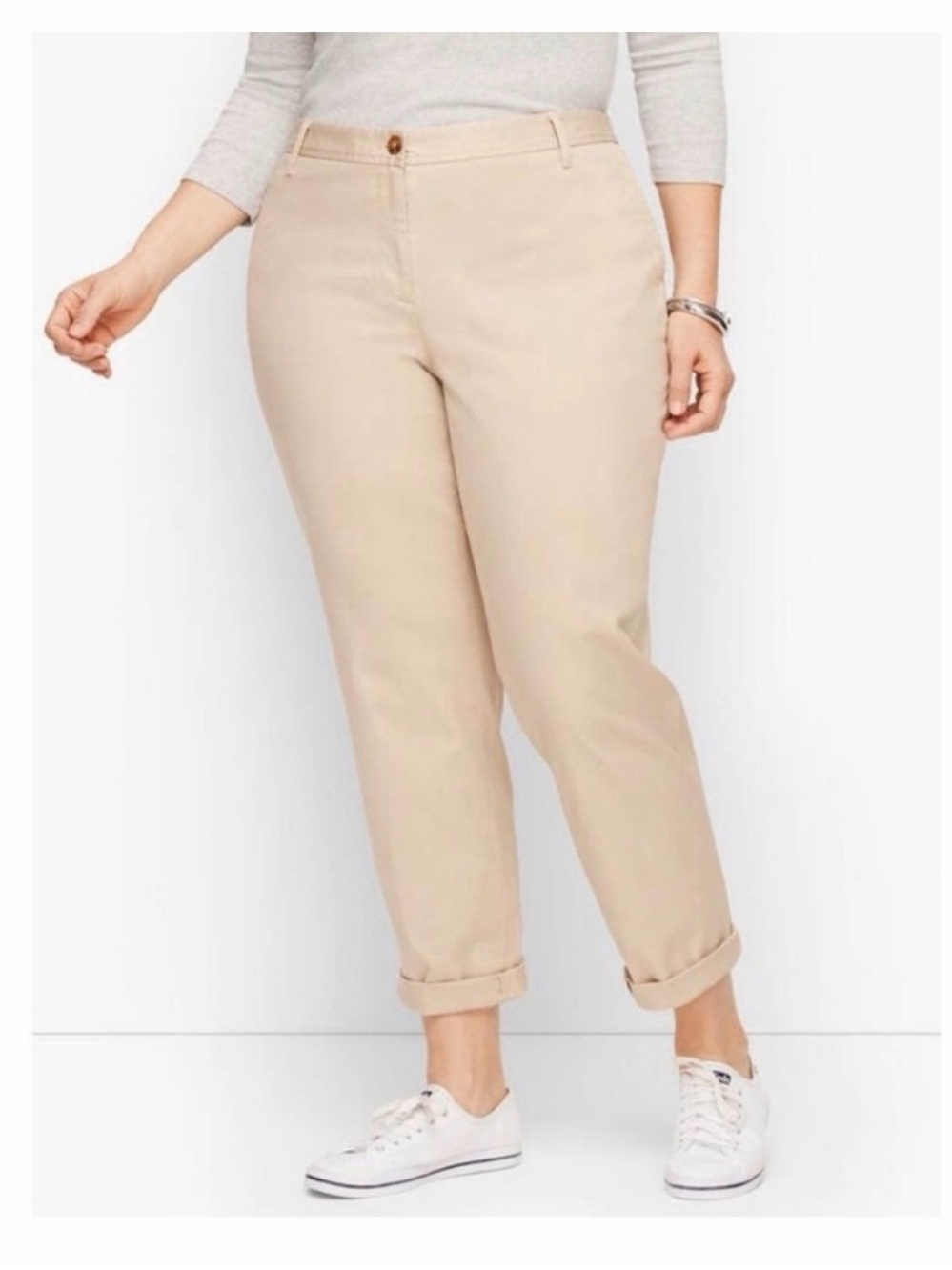 Talbots Olive Green Women's Pants - 16W The Weekend Chino